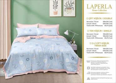 Pastel dəstləri: Laperla yataq dəsti. Parça pambıqdır Ölçü tək nəfərlik Çxol 160*220 — 17