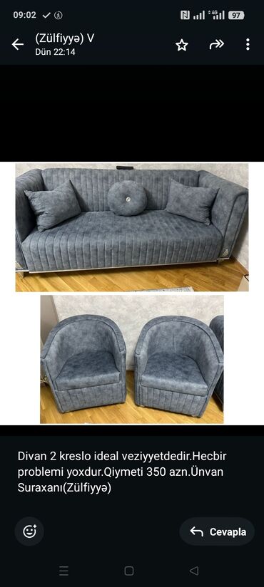 Mətbəx mebeli: Divan