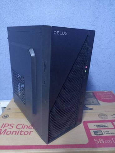 Корпусы ПК: Корпус ПК, Новый, Delux, Micro-ATX, цвет - Черный