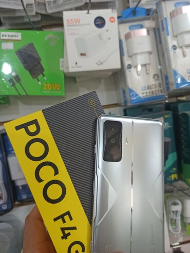 купить компьютер игровой: Poco F4 GT, Колдонулган, түсү - Боз, 2 SIM