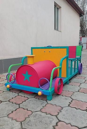 Детские площадки: В наличии Детский игровой паравозик и машинка . Сделано из металла — 7