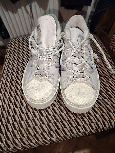 croks papuce: Adidas Superstar patike sa platformom, u beloj boji sa — 3