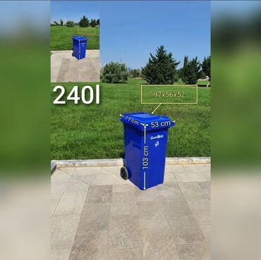 Tullantı qabları: Zibil qabi goodbin 1100 lt zibil qabi (tullanti qabi) 1100 lt Tekerli — 9