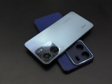 клавиатура и мышь на телефон: Redmi, Redmi 13C, Б/у, 256 ГБ, цвет - Синий, 2 SIM