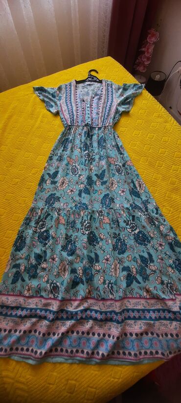 Haljine: Potpuno nova šarena letnja haljina, od čistog pamuka, izuzetnog