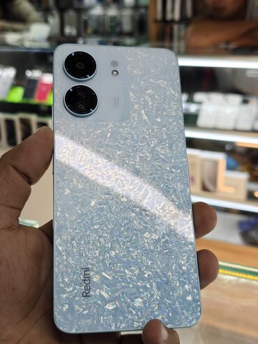 оперативная память afox: Redmi, Redmi 13C, Б/у, 256 ГБ, цвет - Голубой, 2 SIM