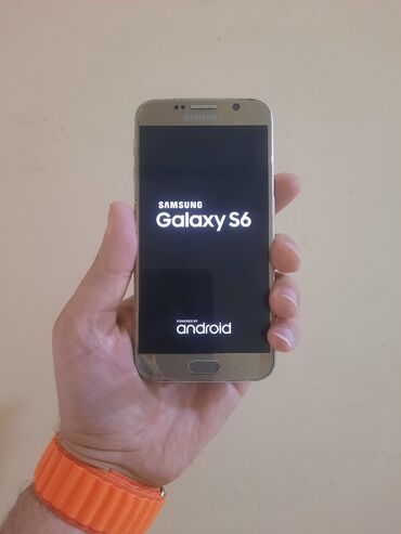 Samsung: Samsung Galaxy S6, 32 GB, rəng - Qızılı, Barmaq izi