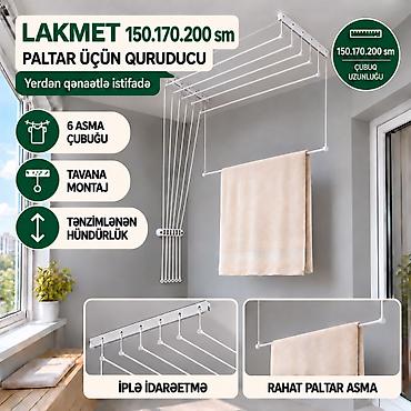 сушилка для белья потолочная: **Lakmet — Tavan üçün paltar quruducusu, 6 qollu Lakmet paltarları — 1