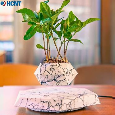 Другой декор и предметы интерьера: Левитирующий горшок "Грани" на шестиугольной платформе — 8