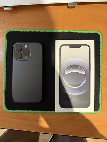 IPhone 14 Pro, Б/у, 256 ГБ, Black Titanium, Коробка, 100 %