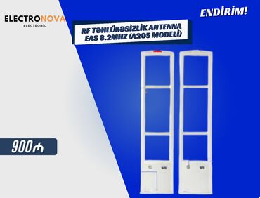 Səsgücləndiricilər, qulaqlıqlar və mikrofonlar: 🔒 RF Təhlükəsizlik Antenna – EAS 8.2MHz (A205 Modeli) ✔️ Tezlik: 8.2