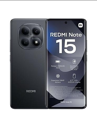 редми оптом: Redmi, Redmi Note 15, Б/у, 128 ГБ, цвет - Черный, 2 SIM — 1
