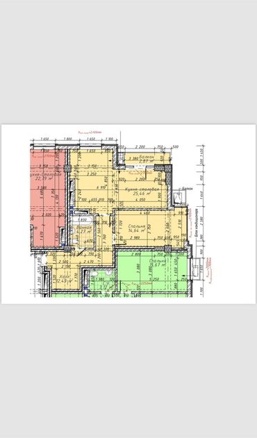 триумф стиль: 2 комнаты, 58 м², Элитка, 4 этаж, ПСО (под самоотделку)