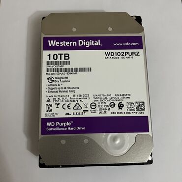 Жесткие диски, переносные винчестеры: Накопитель, Б/у, Western Digital (WD), HDD, Более 5 ТБ, 3.5", Для ПК