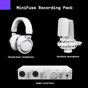Səs kartları: №: 14991 Məhsulun adı: Dəst Arturia MiniFuse Recording Pack-White — 2
