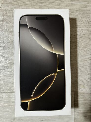 iphone 11 pro max цена в бишкеке: IPhone 16 Pro Max, Жаңы, 256 ГБ, 100 %