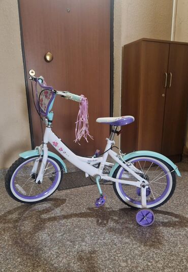 velosiped usaqlar ucun: Dörd təkərli Uşaq velosipedi 16", sürətlərin sayı: 1