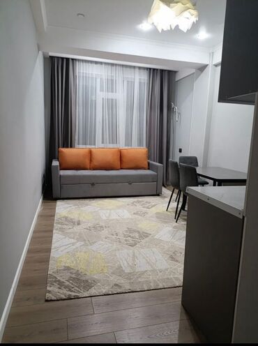 арзан квартира ош базар: 1 комната, 42 м², Элитка, 9 этаж, Евроремонт
