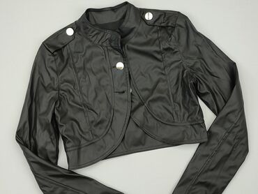 skórzane spódnice brązowa: Leather jacket, S (EU 36), condition - Very good