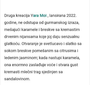 Parfemi: Yare 50 ml 
2500 din
U objavi opis svih modela
Dok traju zalihe — 1
