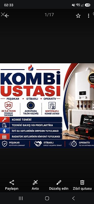 услуга ремонт авто: Kombi ustası – peşəkar, etibarlı və operativ xidmət Xidmətlər: - — 1