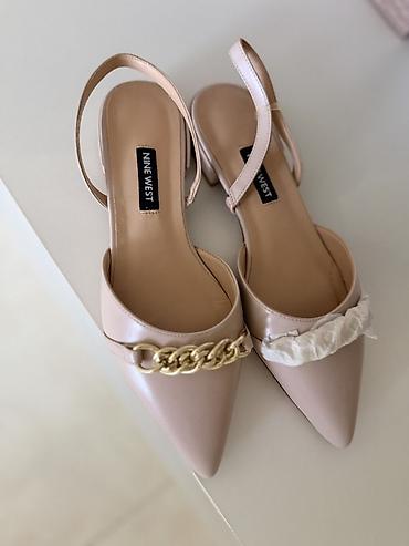 flo женская обувь: Nine West qadın ayaqqabısı – slingback model - Rəng: açıq bej/nude 36 — 1
