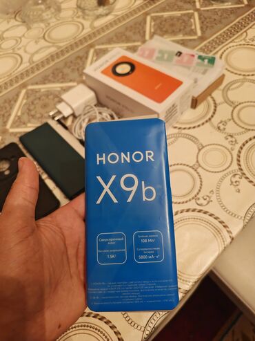 защитный экран для камина: Honor X9b, 256 ГБ, цвет - Оранжевый, Отпечаток пальца