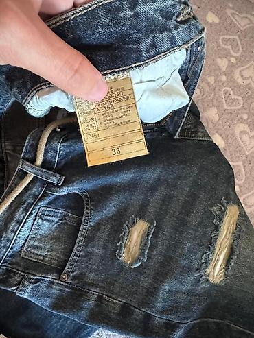 Kişi geyimləri: Yamağlı baggy cins şalvar,Narbakudan alınıb 40 azne cemi 2 defe — 6