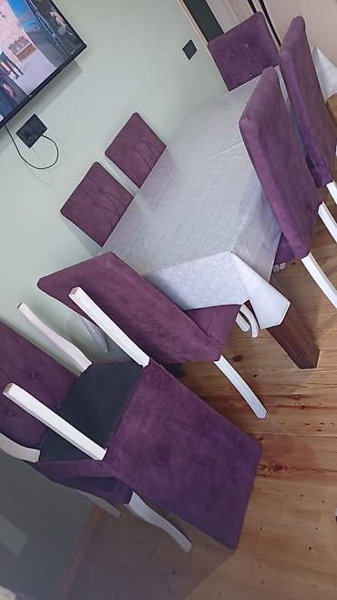 Digər mebel: Masa desti satilir Acilandir 8stulla Ela veziyyetde Qiymet 400azn — 1