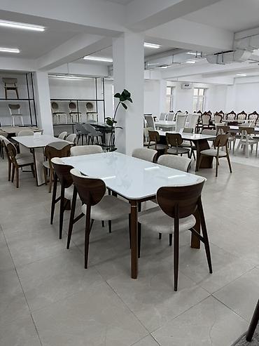 chair kant: Обеденная группа: прямоугольный стол 180/90 с стеклокерамической — 3