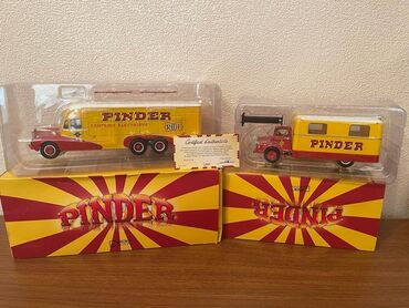 Kolleksiya kartları: 1:43 Pinder sirk modelləri.Biri 50m. Təzədirlər. Whatsapp