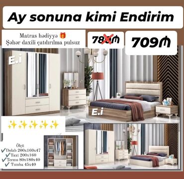 Divanlar: *Yataq dəsti "Yeni " 709 AZN 💥* ✔️Rəng seçimi var ✔️ *Şəhər daxili