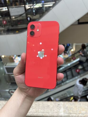 iphone 12 red: IPhone 12, Б/у, 128 ГБ, Красный, 75 %