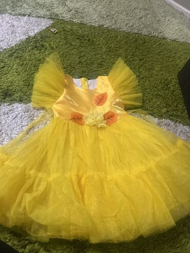 костюм на выписку: Детское платье, цвет - Желтый, Новый