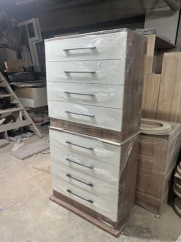 Комоды для одежды: Комод для одежды, Новый, Без зеркала, ЛДСП, цвет - Голубой, Коричневый, Бежевый, Бесплатная доставка — 9