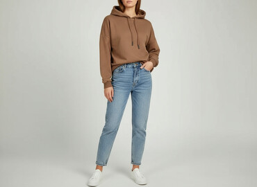 bluzy z zamkiem: Sinsay, Women`s hoodie, size L (EU 40)