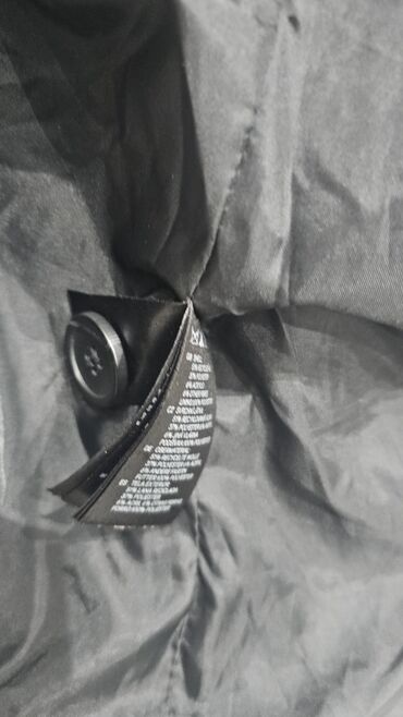 Ostale jakne: H&M muški kaputić/sako od tvida u riblja kost šari (siva/ugljen) — 10