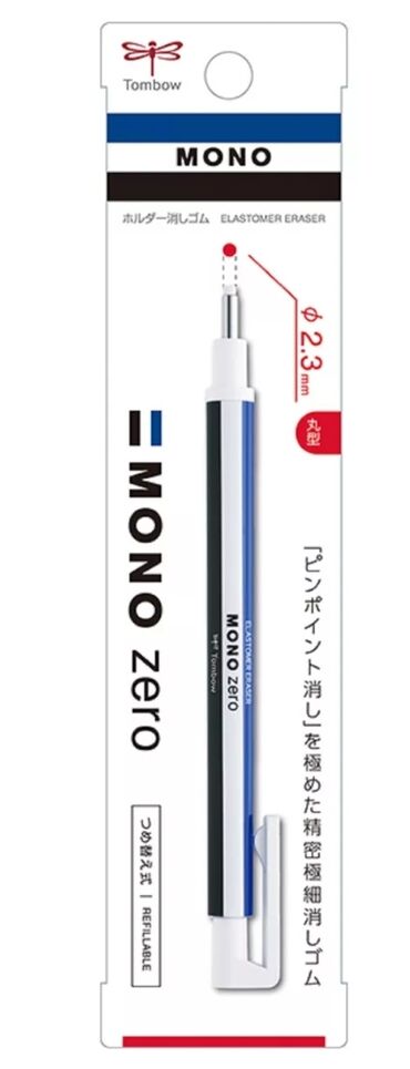 Канцтовары: Ластик карандаш tombow mono zero японский, круглый