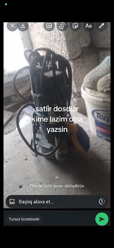 masin şekilleri: Elektriklə işləyən yuyucu aparat (yüksek təzyiqli “Karcher tipli” — 1