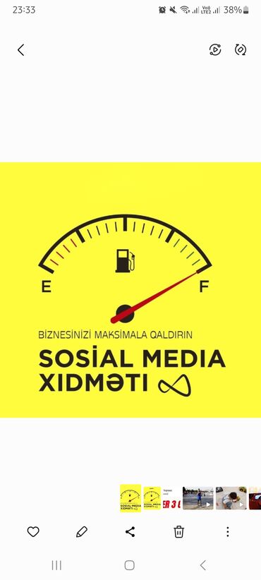 İT, komputerlər, əlaqə: İş barədə məlumat - Sosial Media hesabları və platformaları