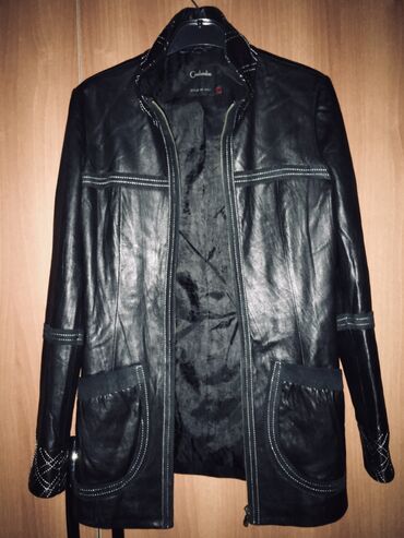 dəri godəkcə: Женская куртка M (EU 38), цвет - Черный