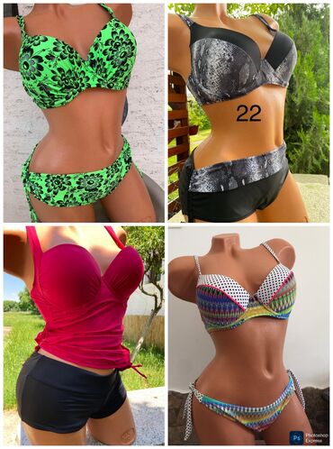 Kupaći kostimi: M, Poliester, bоја - Šareno na lalafo.rs — 4 Kupaći kostimi: M, Poliester, bоја - Šareno — 4