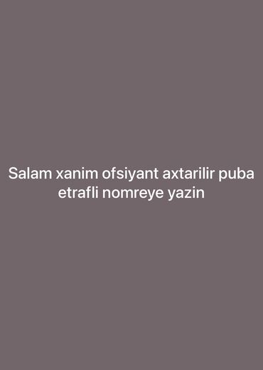 salyanda elanlar lalafo az: Ofisiant tələb olunur, Gecə klubu, Gündəlik ödəniş, 18-29 yaş, 1 ildən az təcrübə