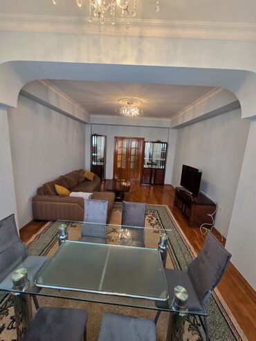 Uzunmüddətli kirayə mənzillər: Mebel və texnika ilə təmin olunmuş geniş 3 otaqlı mənzil — 5