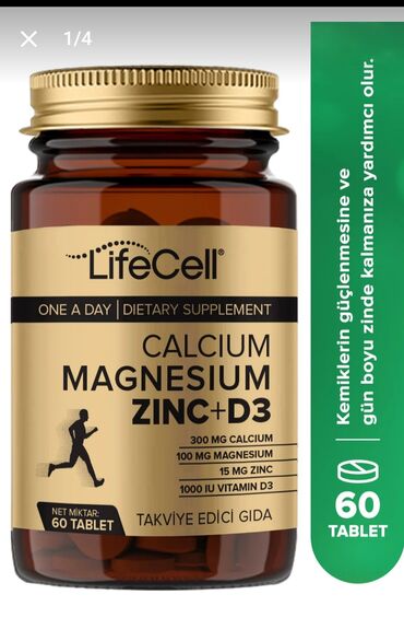 calcium magnesium vitamin d3 qiymeti: Kalsium,maqnezium,sink, vitamin d360 tabletka