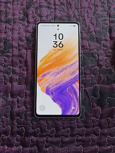 Samsung: Samsung Galaxy A53 5G, Б/у, 128 ГБ, цвет - Белый, 2 SIM — 5