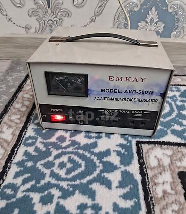 balaca plazma: EMKAY AVR-500W Gərginlik Stabilizatoru – 35 AZN ✔️ Tam işlək — 1