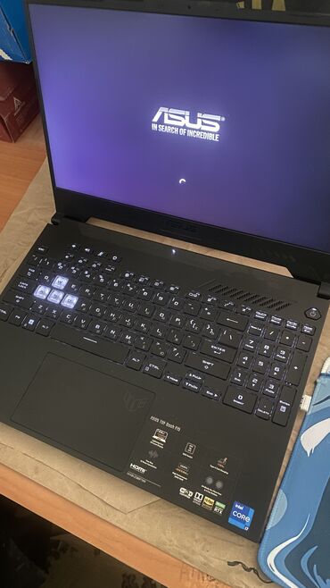 asus tuf dash: Ноутбук, Asus, 32 ГБ ОЗУ, Intel Core i7, 15.6 ", Б/у, Для работы, учебы, память NVMe SSD