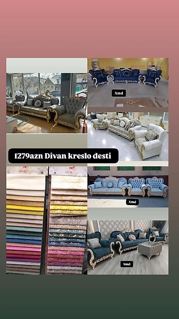 sultan tekstil: Klassik üslubda yumşaq mebel dəstləri və yemək otağı mebeli - Künc — 5