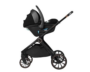 lakovi za decu: KIKKA BOO Kolica TIFFANY black set 2u1 sa tvrdom korpom SKU: KKB2 — 9